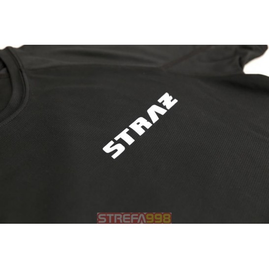 Koszulka FW SPORT - czarna, napis STRAŻ na piersi -  Odzież