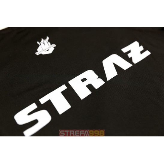 Koszulka FW SPORT - czarna, napis STRAŻ na plecach -  Odzież